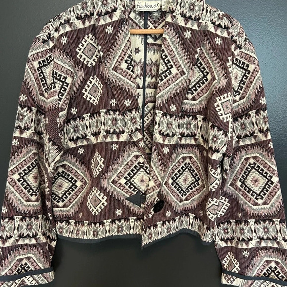 Flashback Santa Fe/ Southwestern vibe jacket in mint condition Sz. L - Picture 8 of 13
